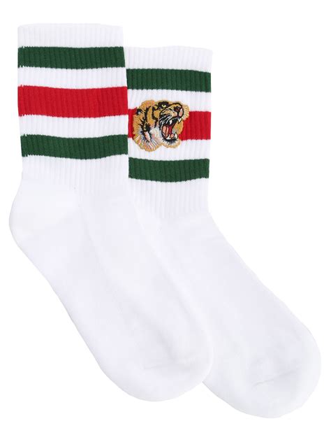 mens gucci tiger socks|gucci stretch cotton socks.